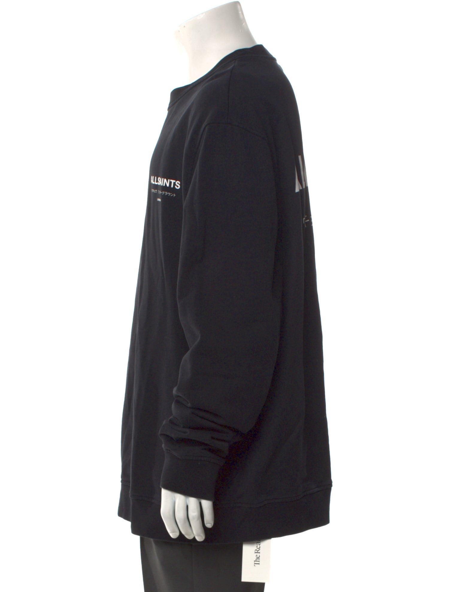 AllSaints Graphic Print Crew Neck Sweatshirt