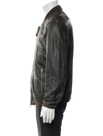 AllSaints Leather Bomber Jacket