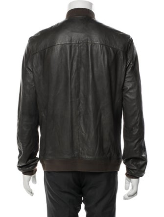 AllSaints Leather Bomber Jacket