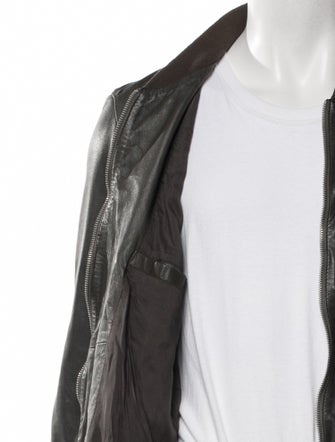 AllSaints Leather Bomber Jacket