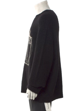 AllSaints Graphic Print Crew Neck Pullover