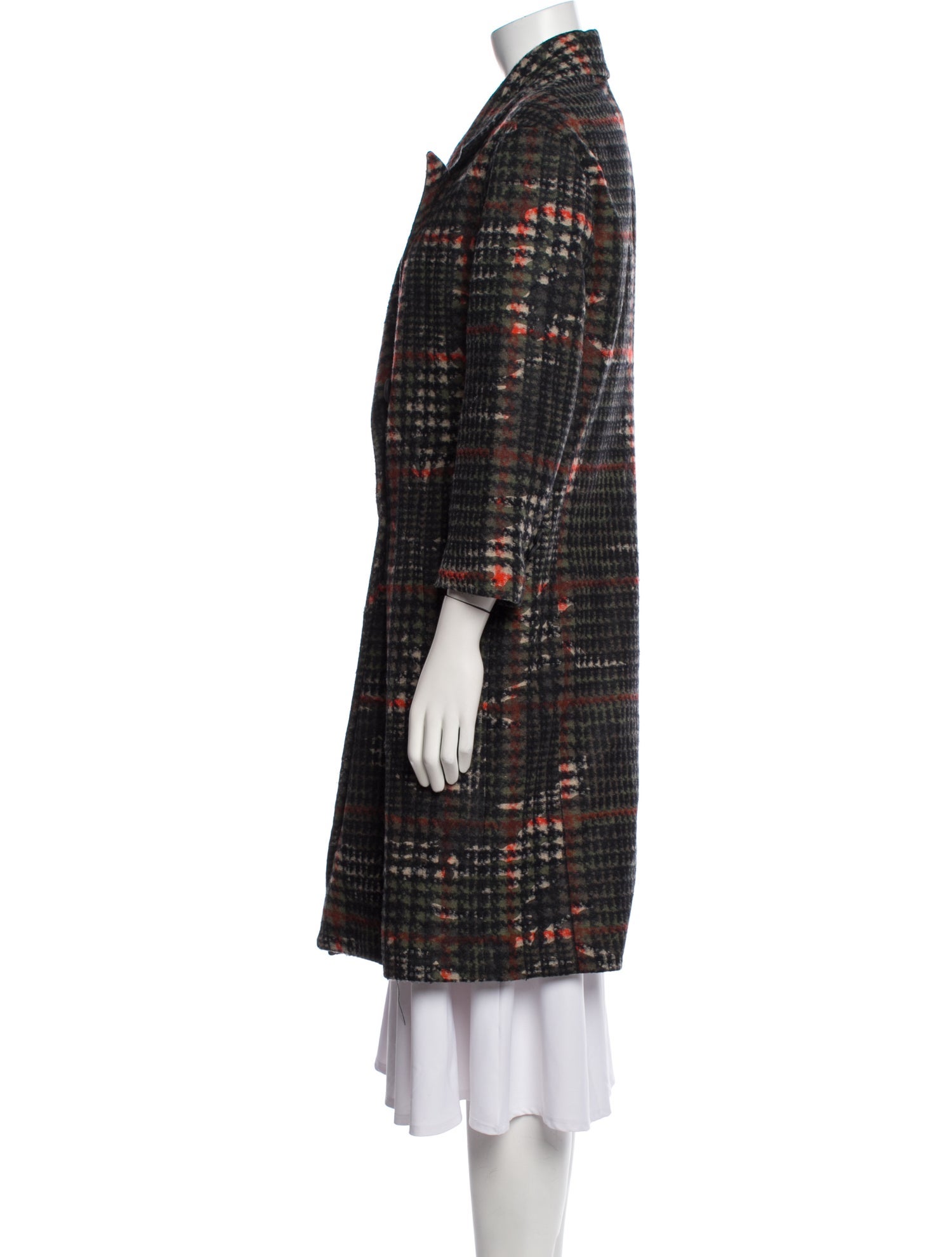 AllSaints Tweed Pattern Coat