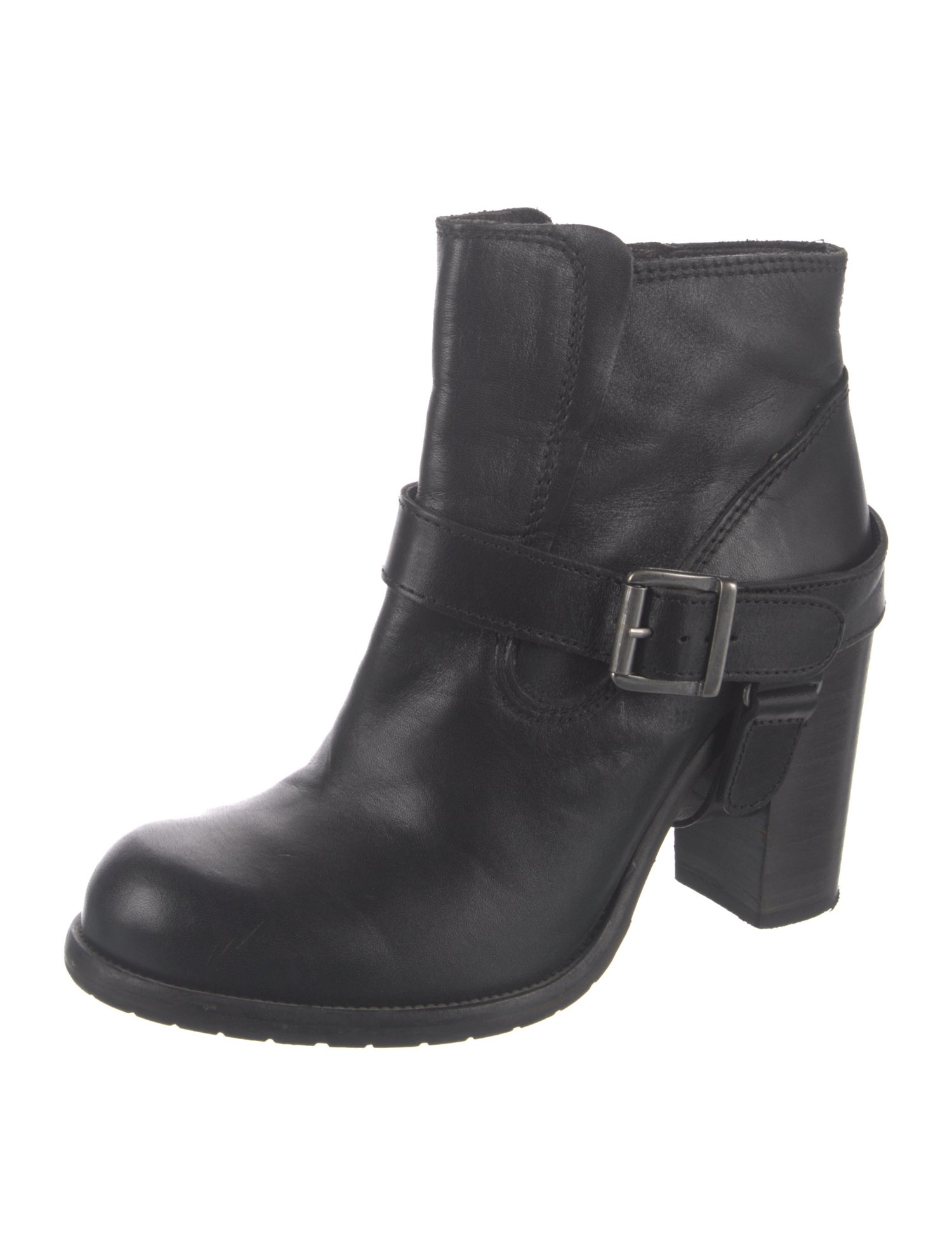 AllSaints Leather Moto Boots