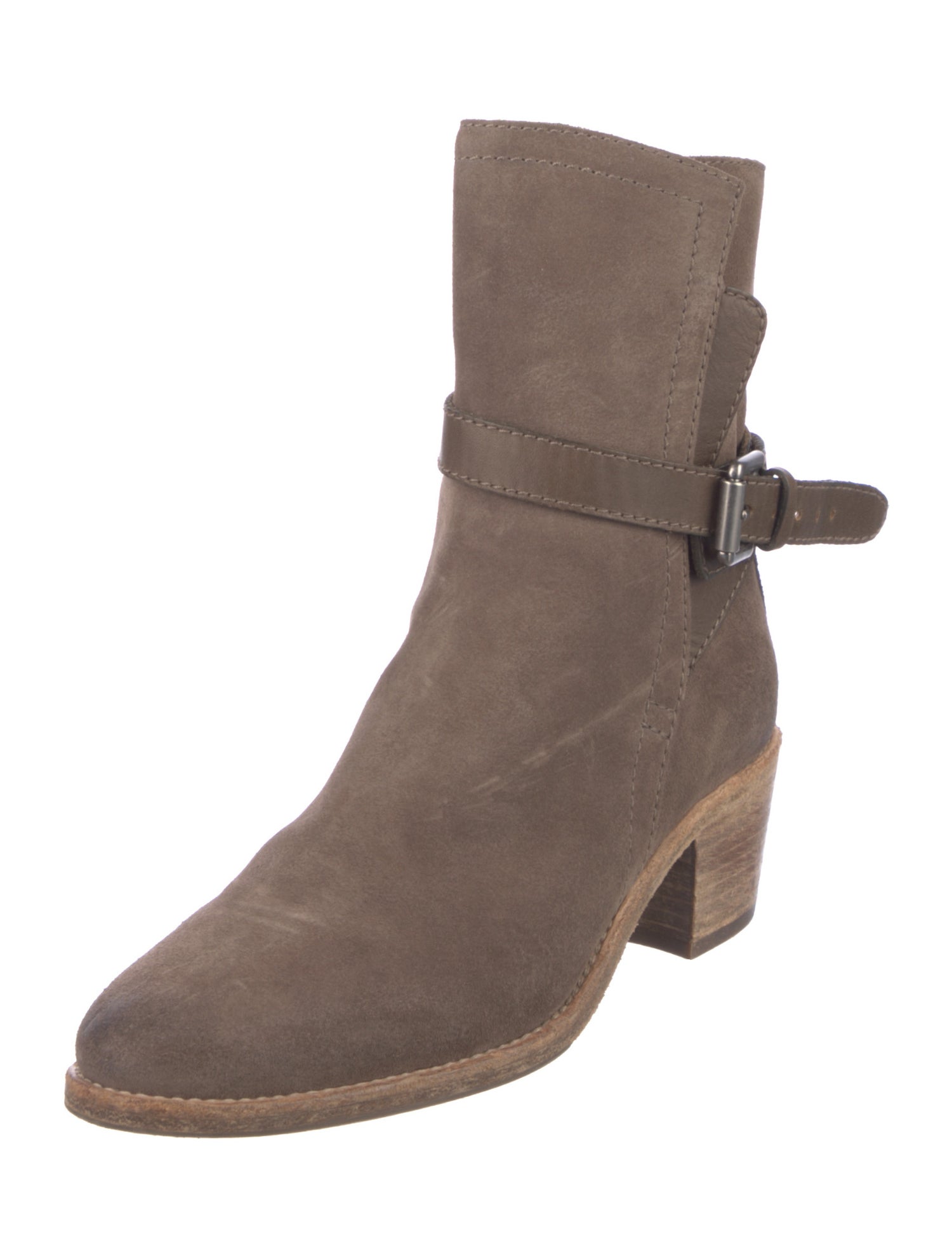 AllSaints Suede Moto Boots