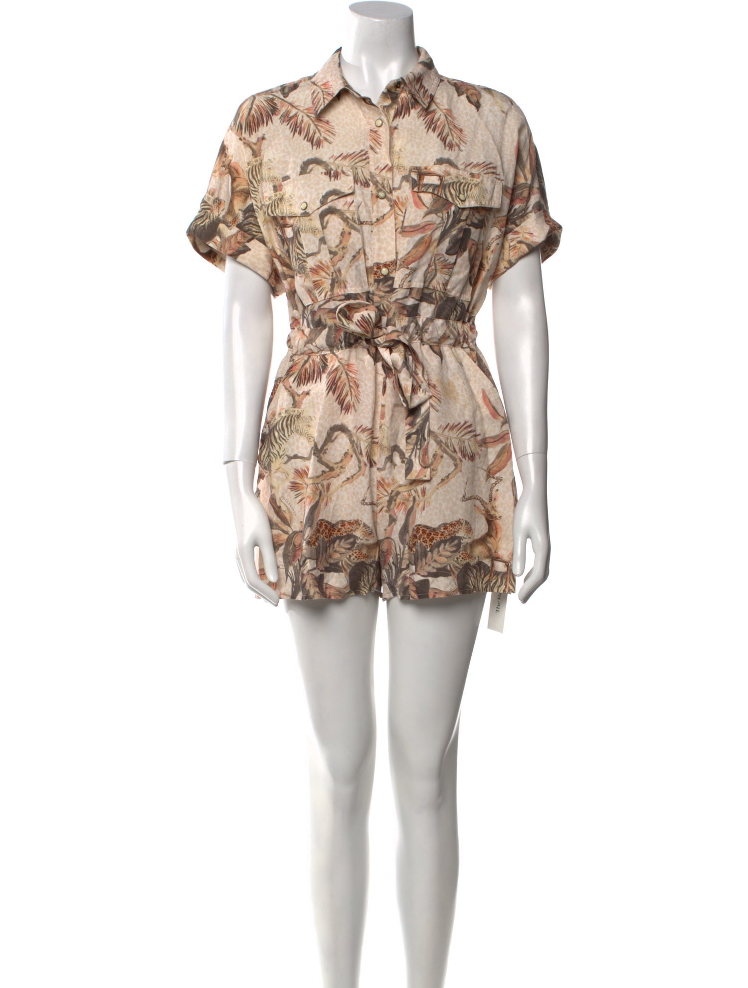 AllSaints Floral Print Romper
