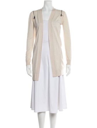 AllSaints Merino Wool Open Front Sweater