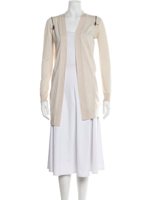 AllSaints Merino Wool Open Front Sweater