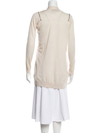 AllSaints Merino Wool Open Front Sweater