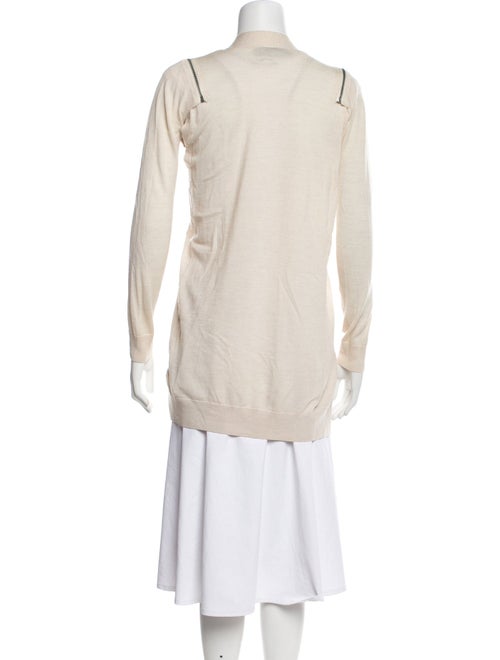 AllSaints Merino Wool Open Front Sweater