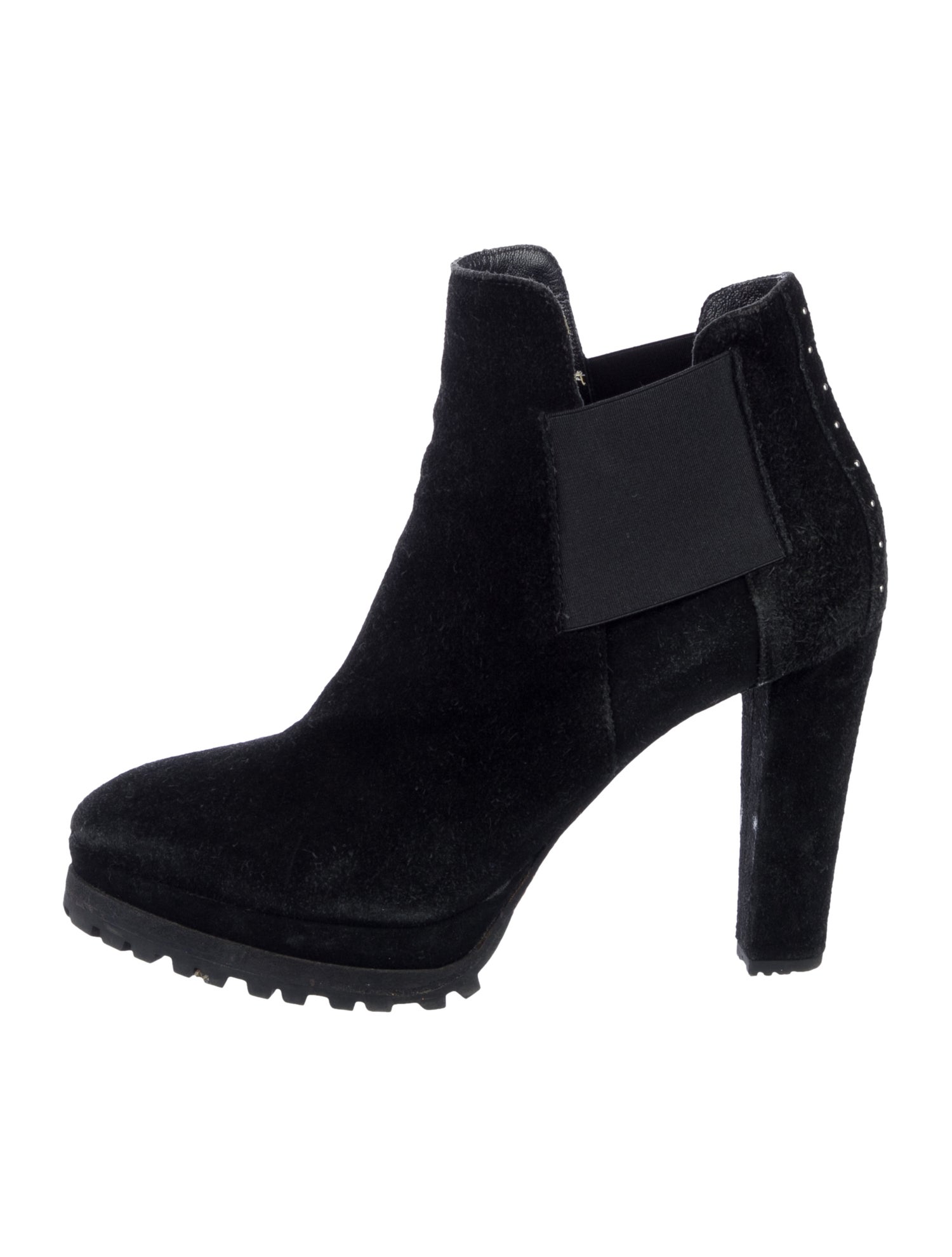 AllSaints Suede Studded Accents Chelsea Boots