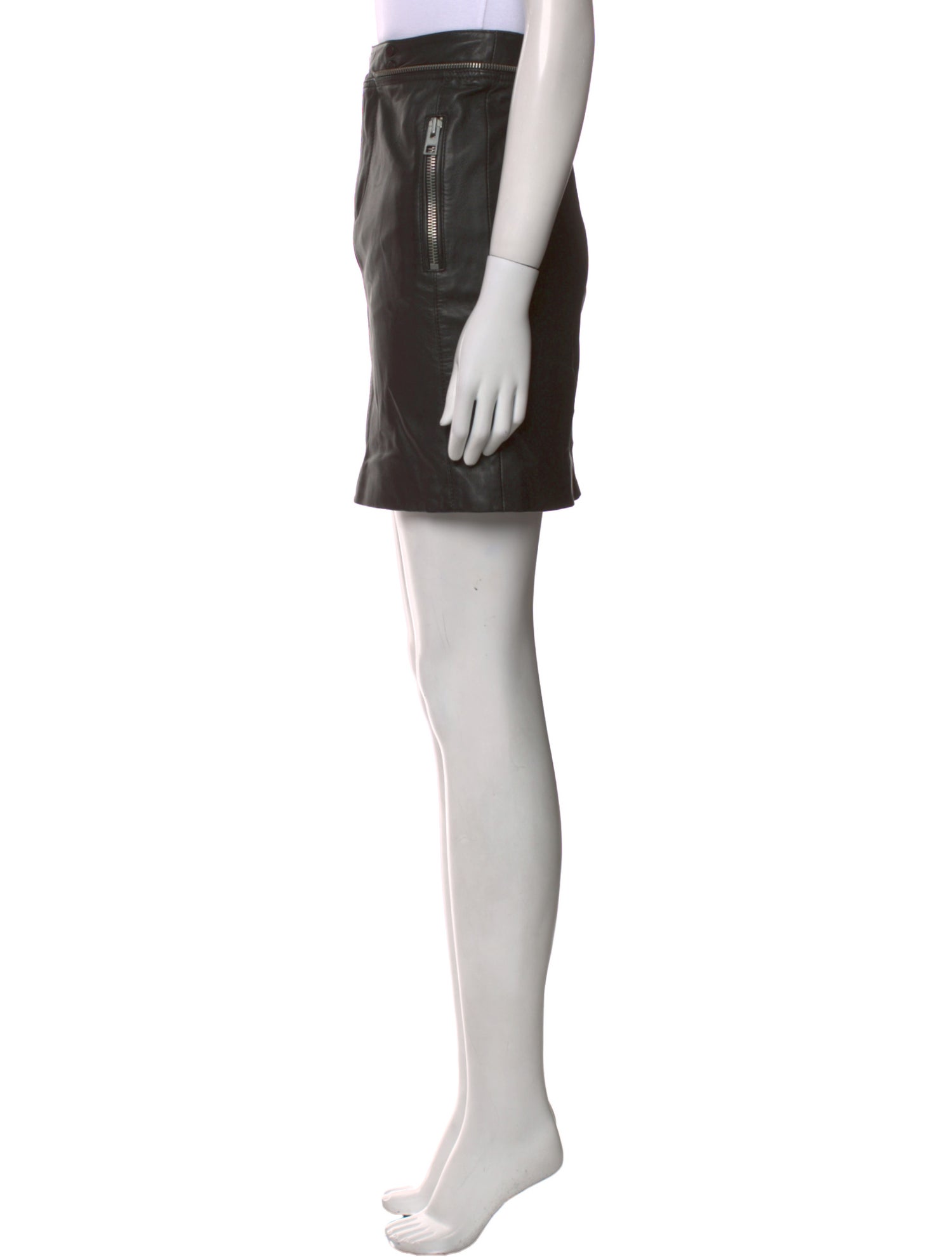 AllSaints Leather Mini Skirt