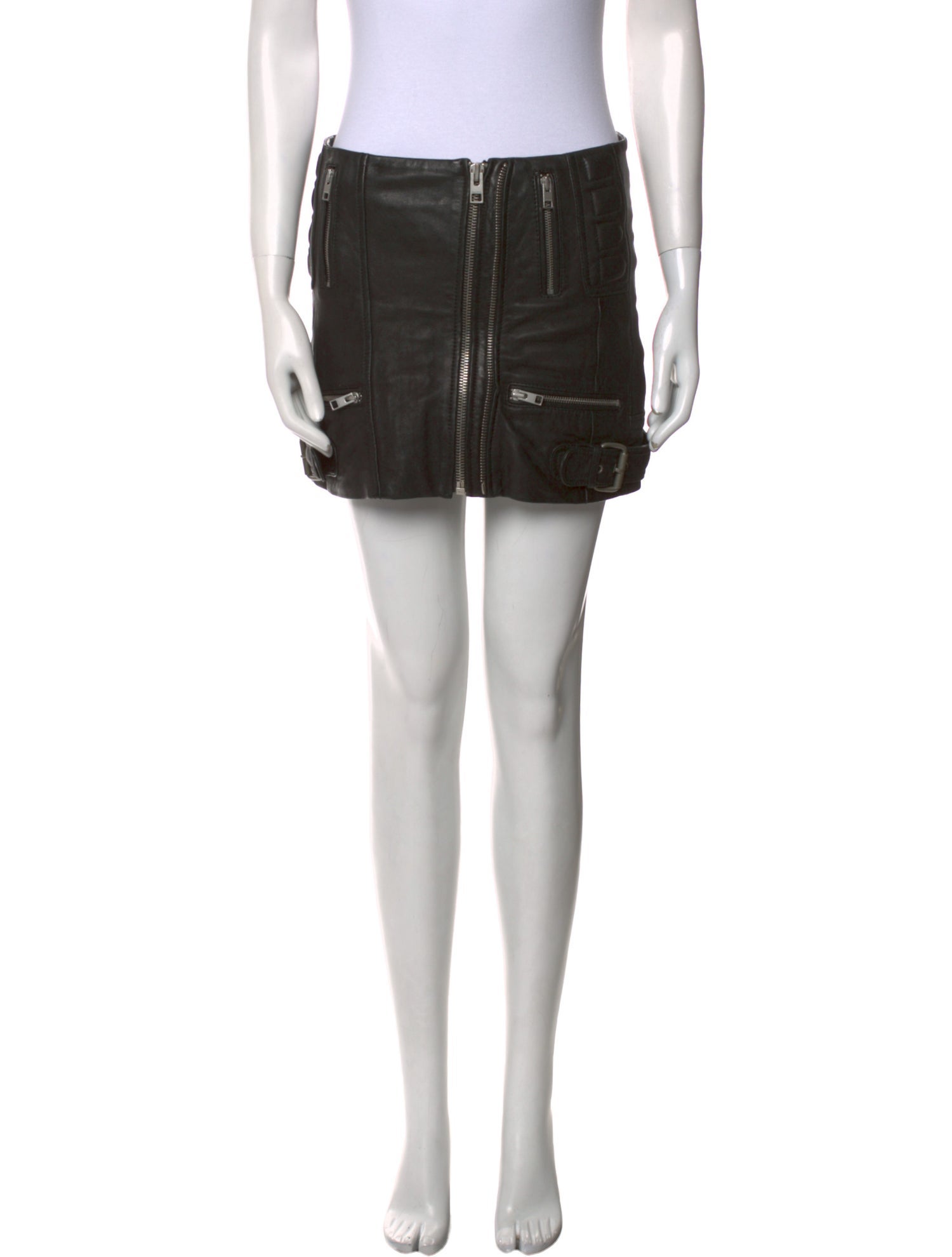 AllSaints Leather Mini Skirt