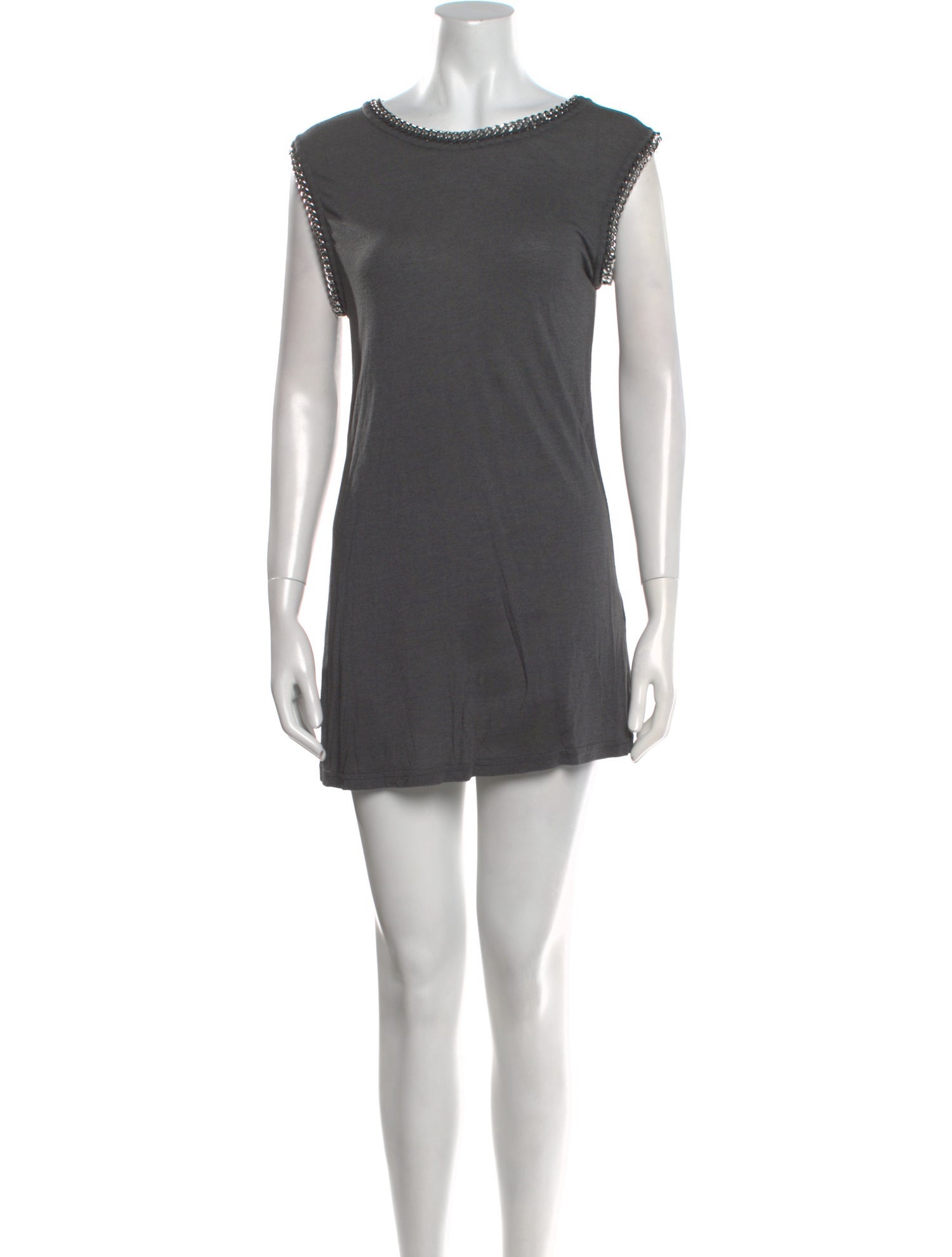AllSaints Bateau Neckline Mini Dress