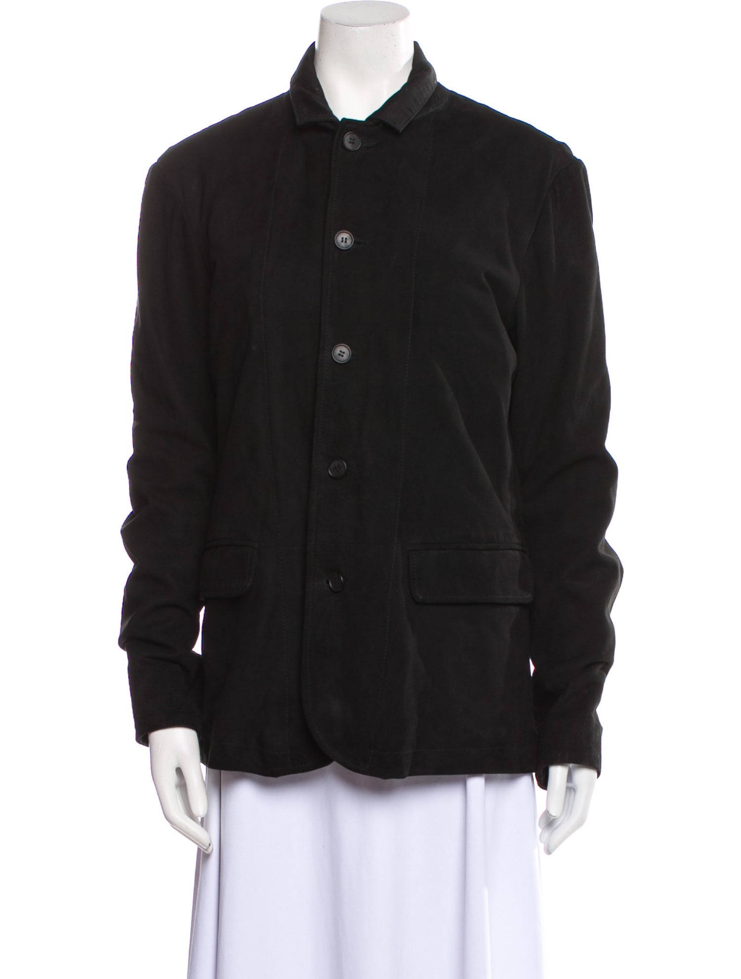 AllSaints Goat Leather Utility Jacket