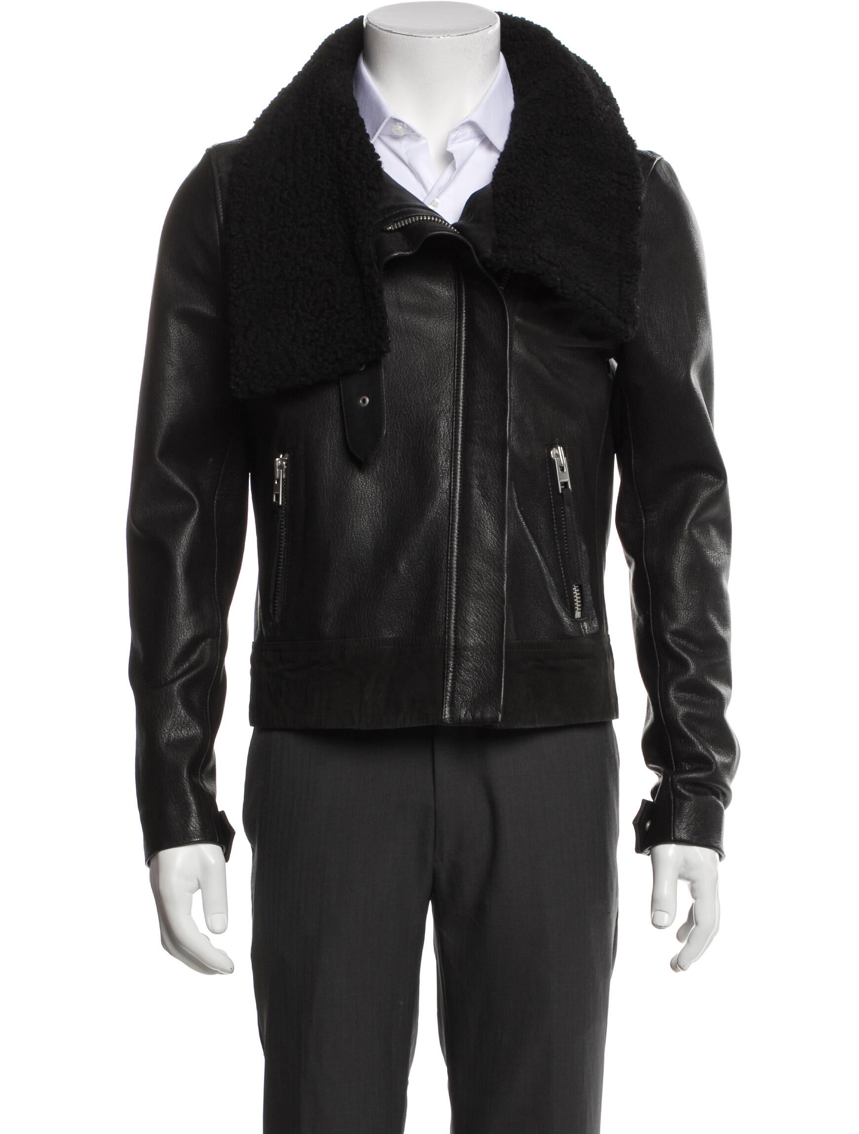 AllSaints Goat Leather Moto Jacket
