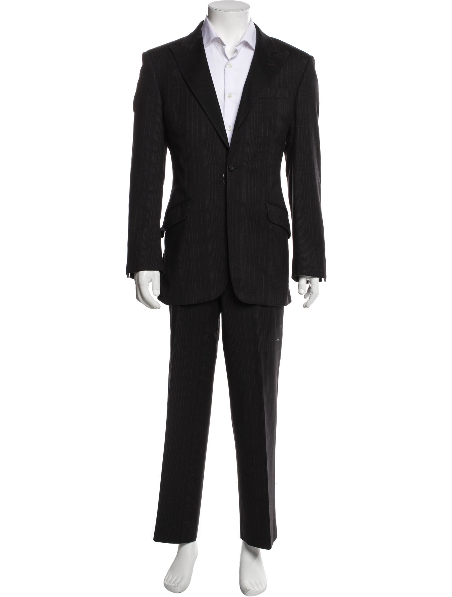 AllSaints Wool Striped Two-Piece Suit