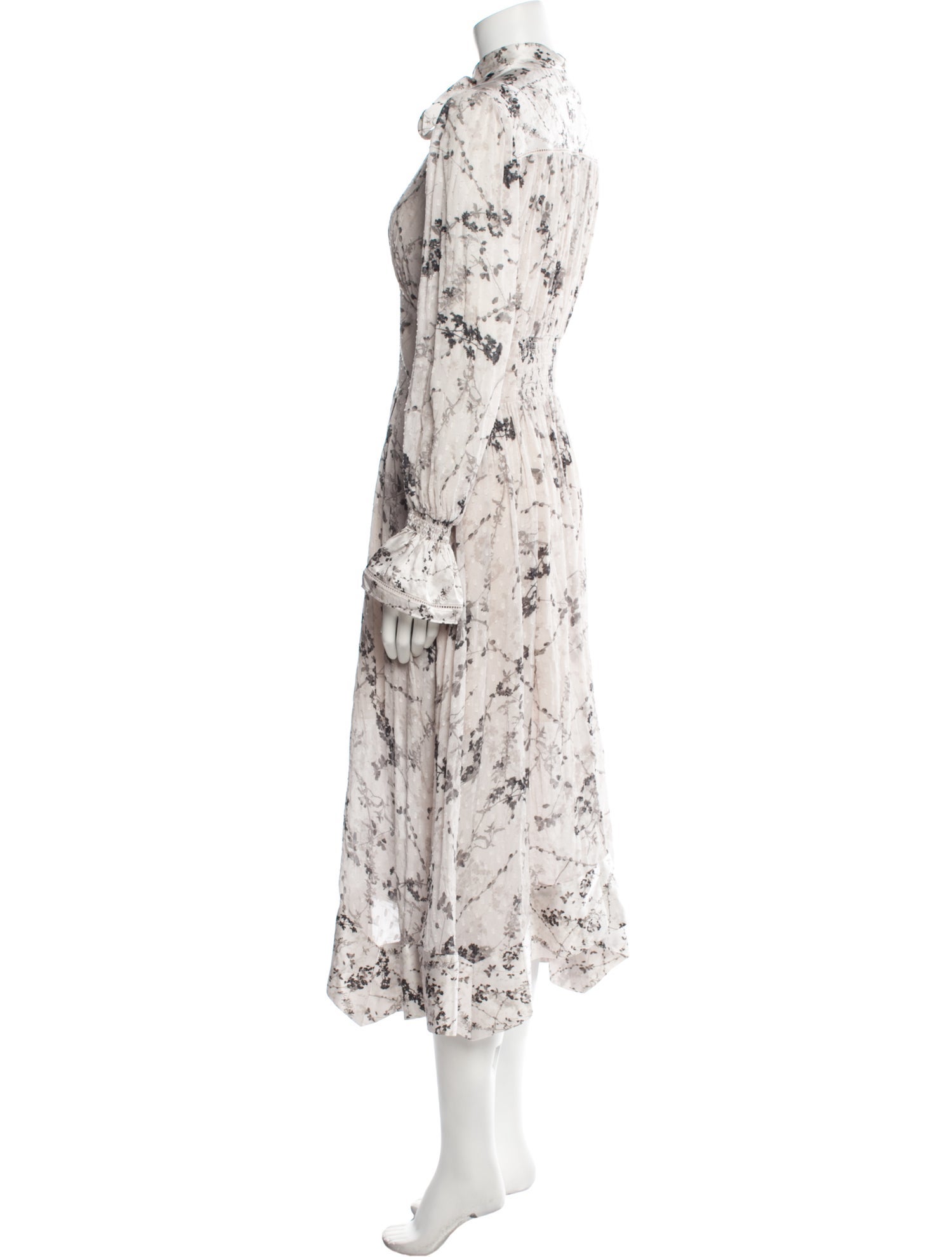 AllSaints Floral Print Long Dress w/ Tags