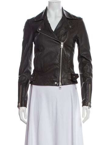 AllSaints Jackets Leather Biker Jacket XS