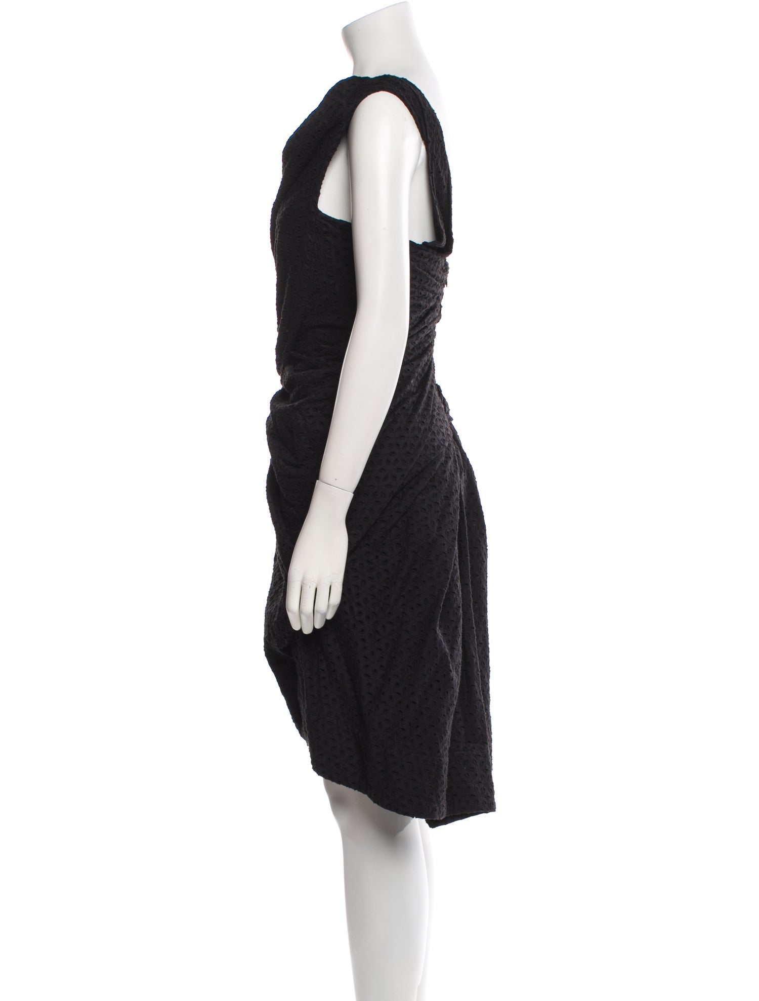 AllSaints One-Shoulder Knee-Length Dress