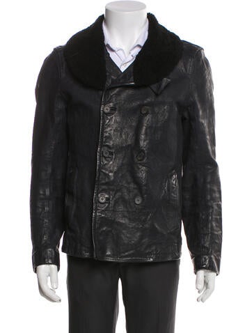 AllSaints Outerwear Leather Moto Jacket M