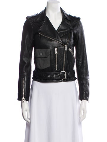 AllSaints Jackets Lamb Leather Biker Jacket XS