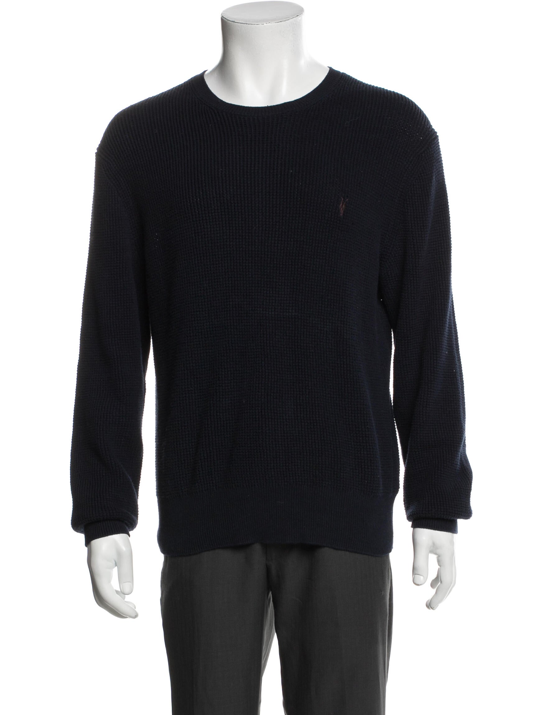 AllSaints Crew Neck Long Sleeve Pullover