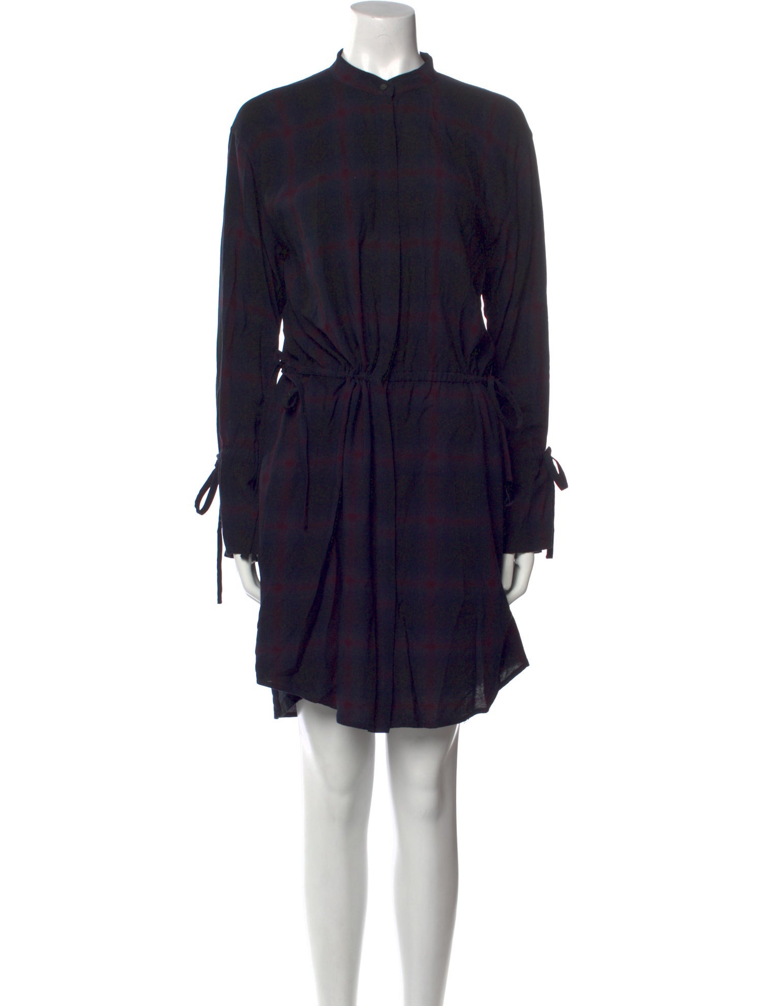 AllSaints Plaid Print Knee-Length Dress