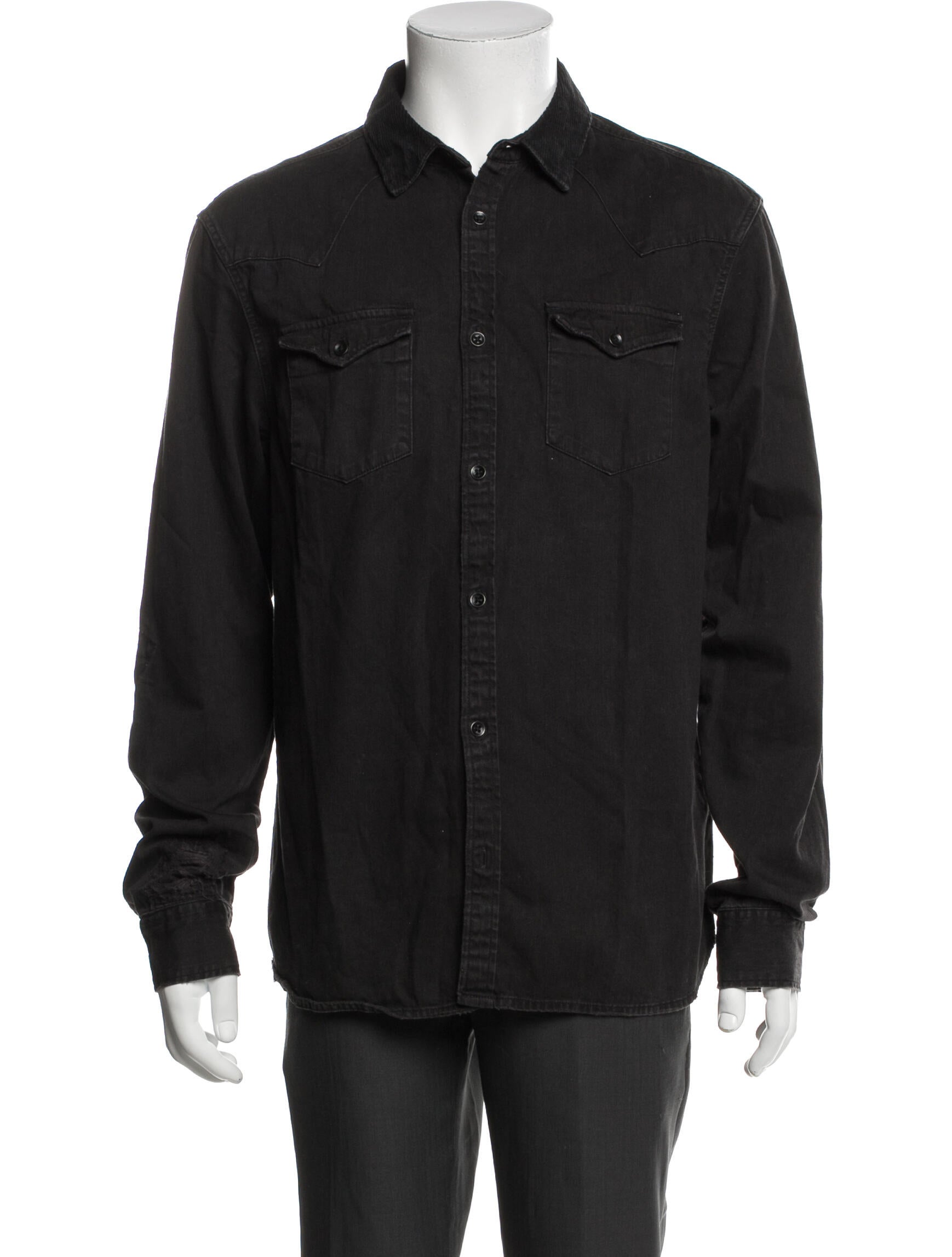 AllSaints Long Sleeve Denim Shirt