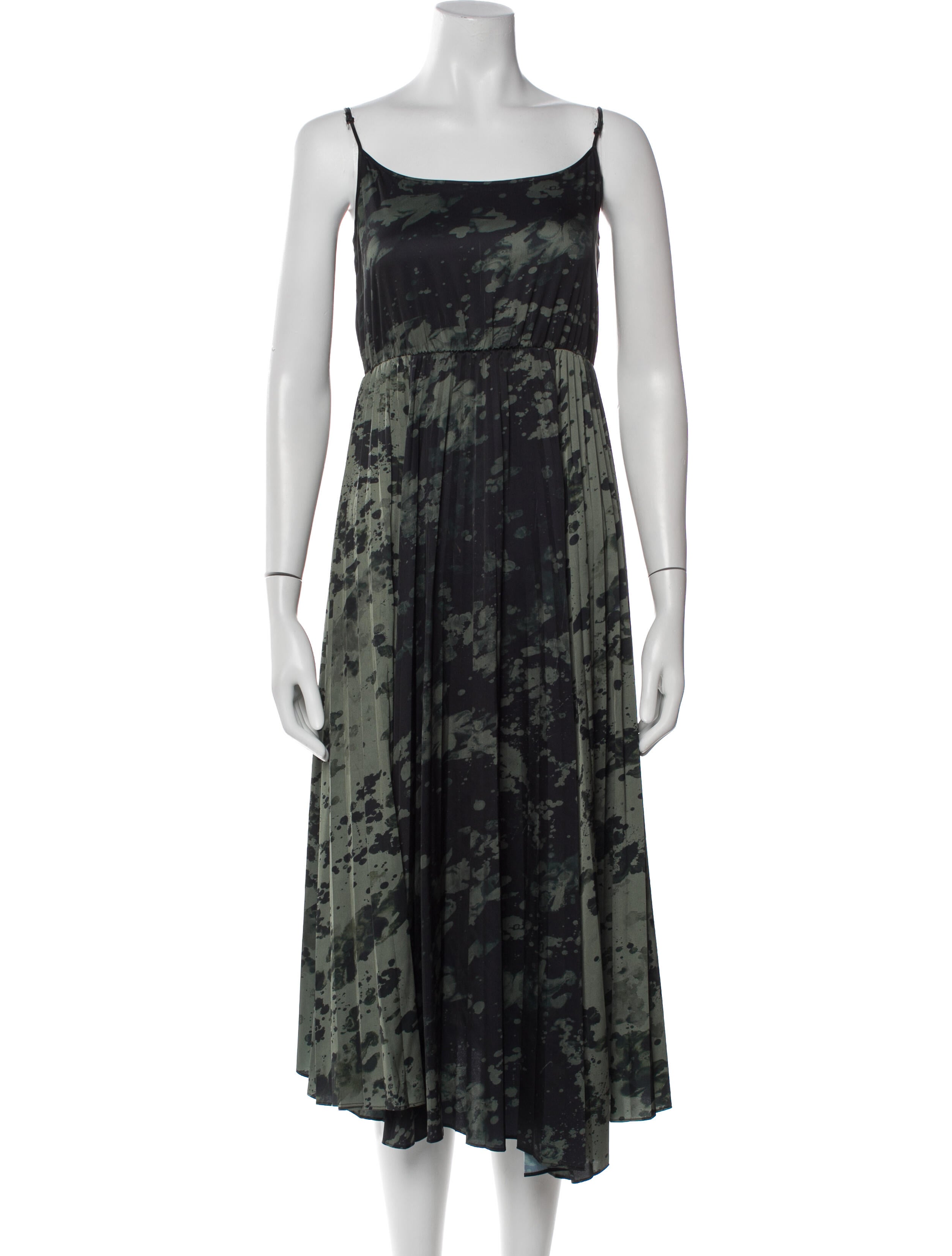 AllSaints Printed Midi Length Dress