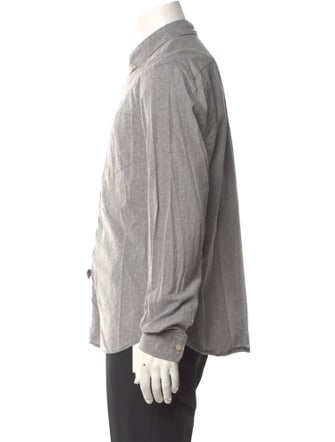 AllSaints Polka Dot Print Long Sleeve Shirt