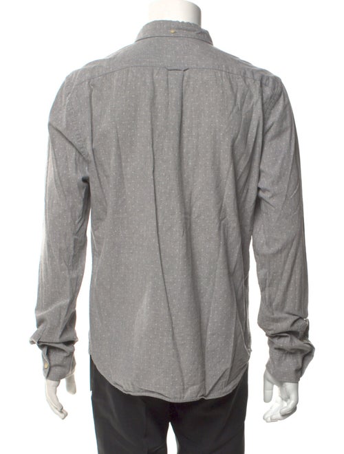 AllSaints Polka Dot Print Long Sleeve Shirt