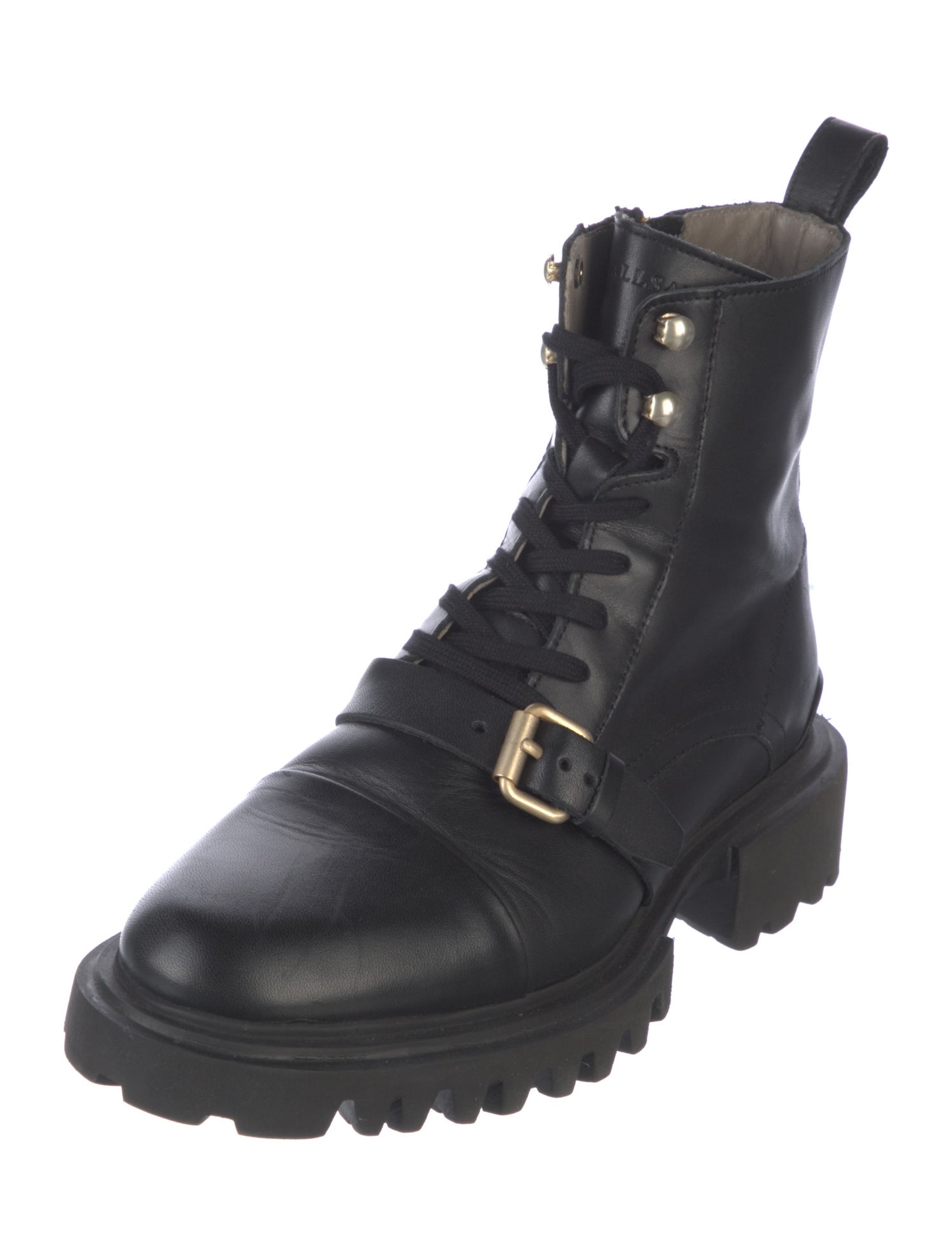 AllSaints Leather Combat Boots