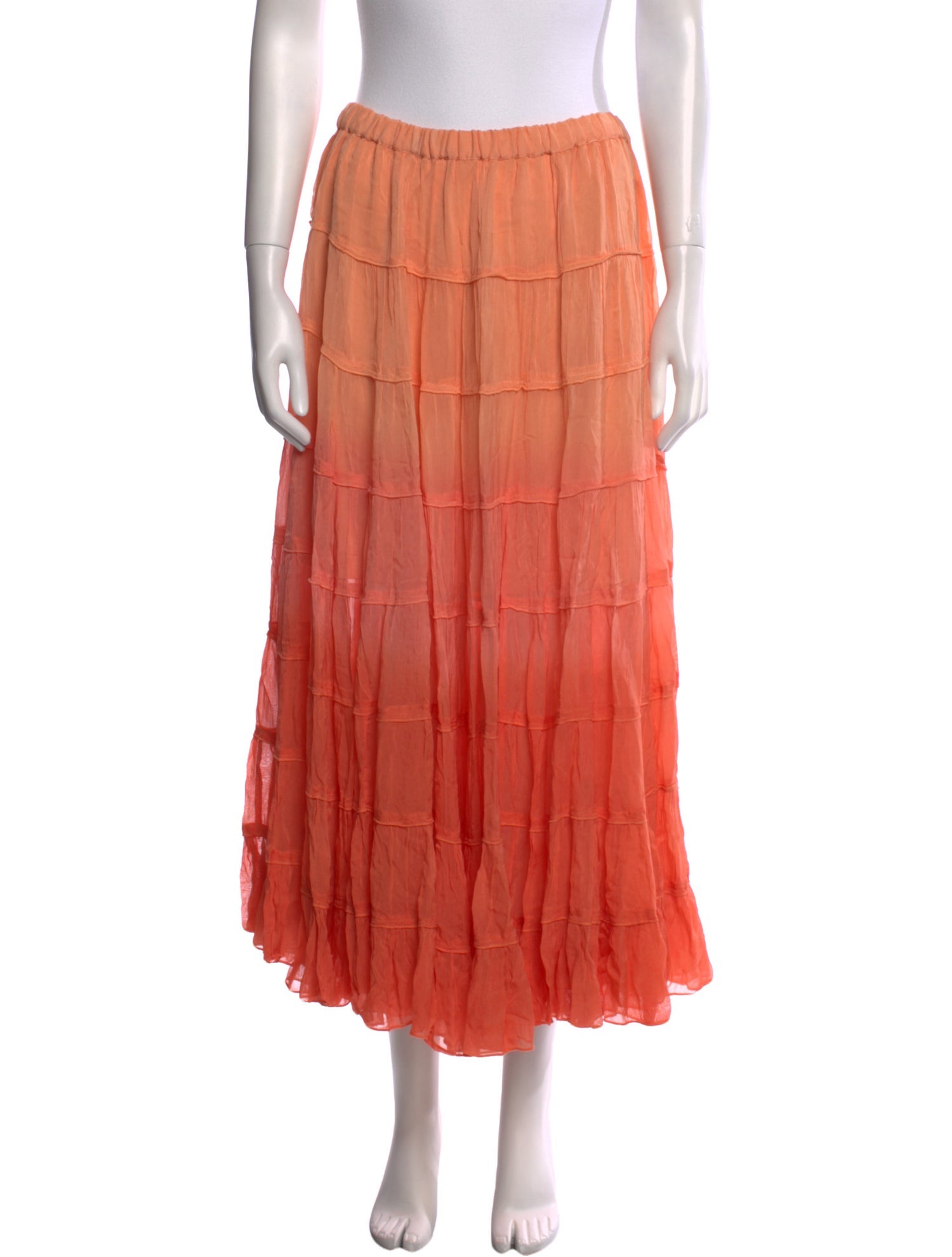 AllSaints Ruffle Embellishment Midi Length Skirt w/ Tags