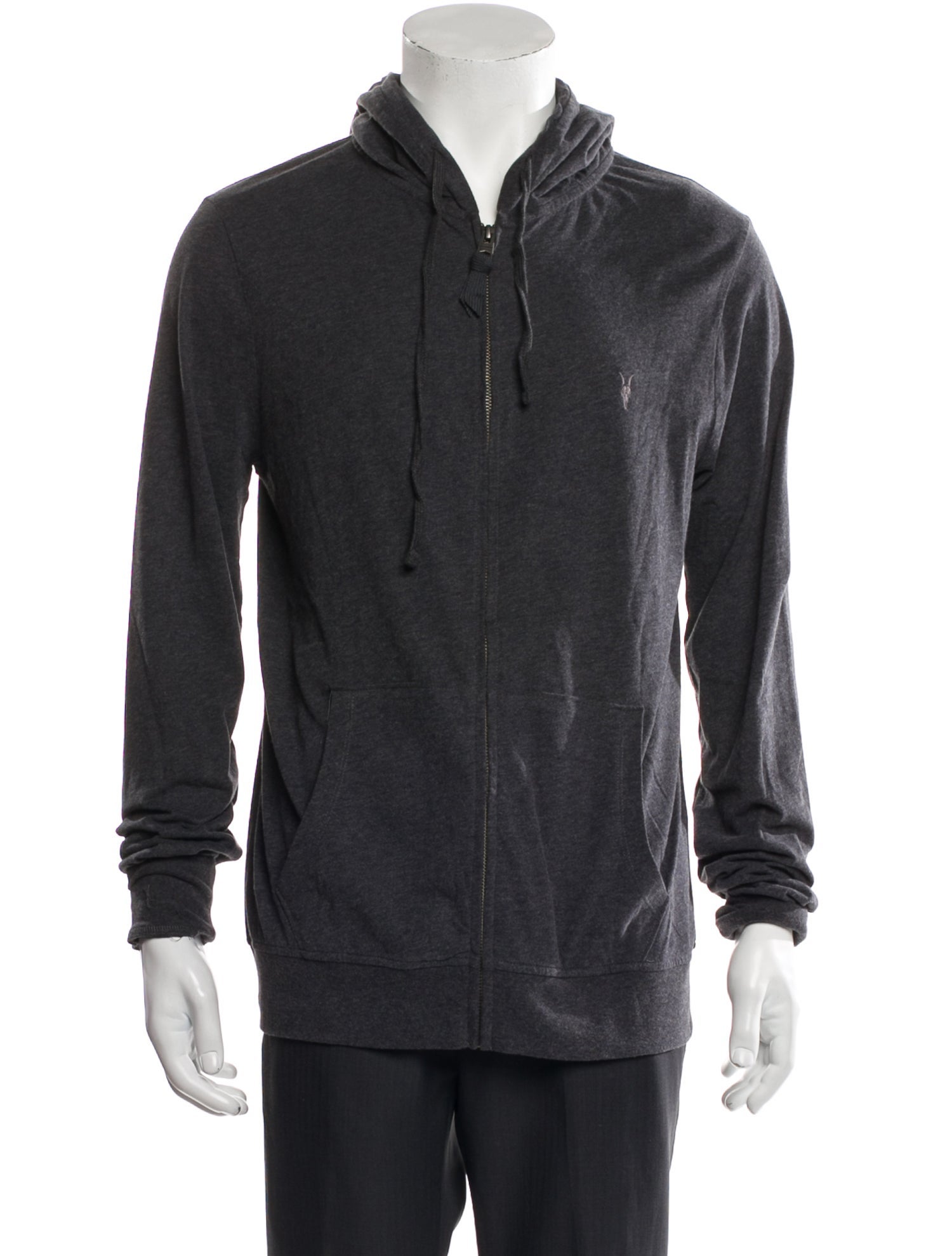 AllSaints V-Neck Long Sleeve Hoodie