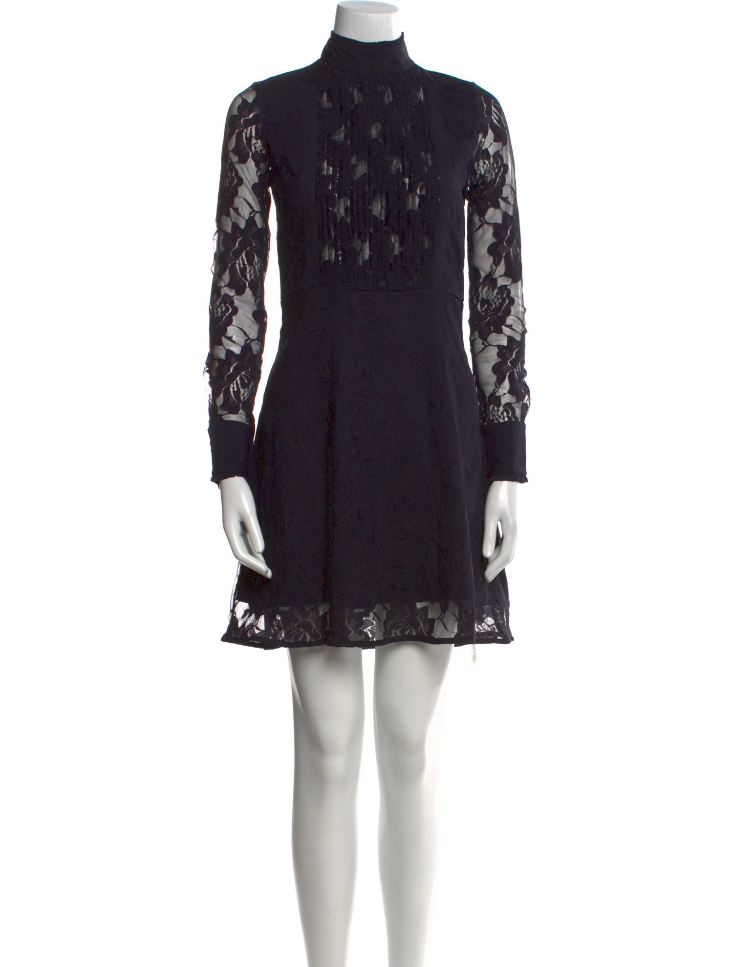 AllSaints Lace Pattern Mini Dress