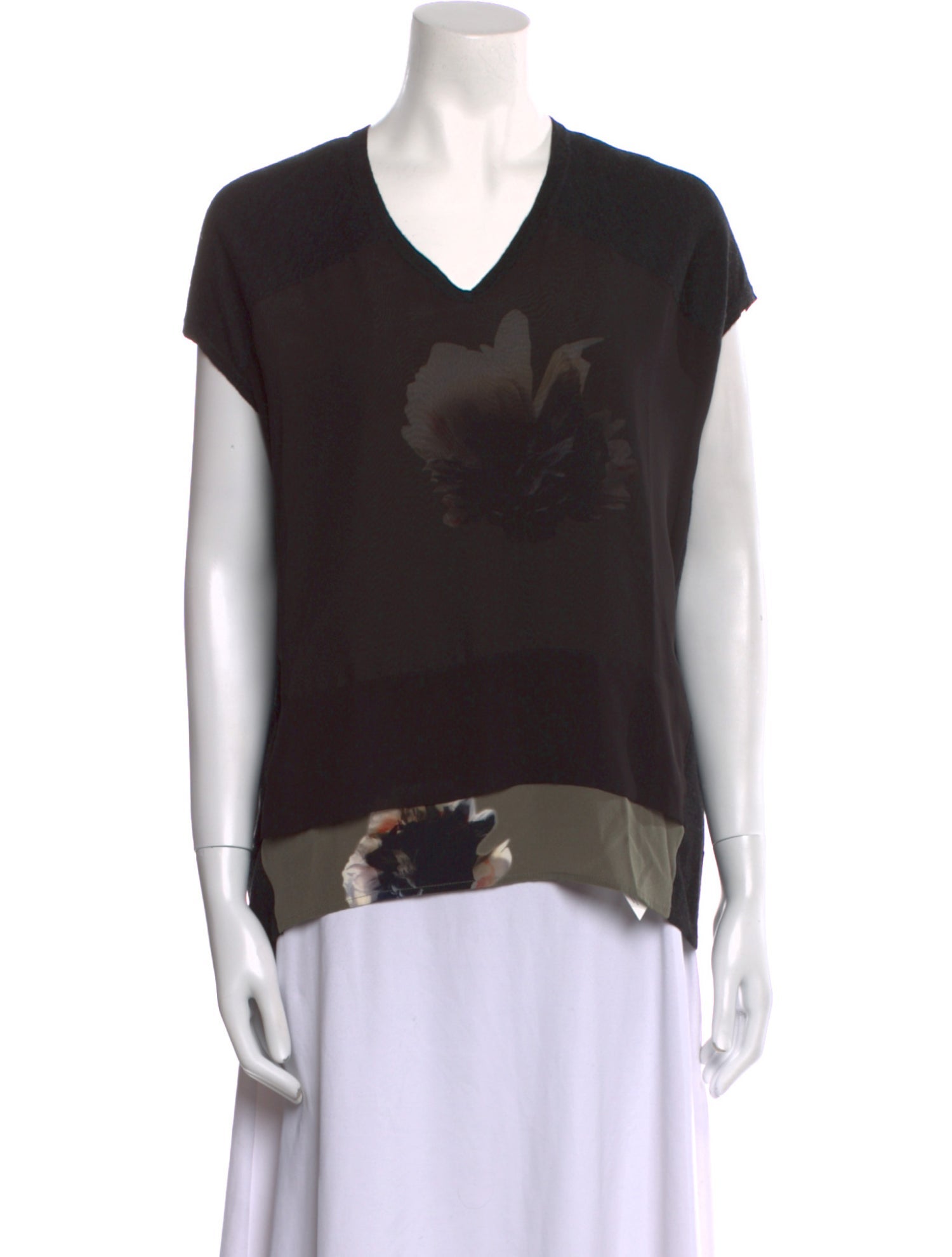 AllSaints Wool Graphic Print Sweater