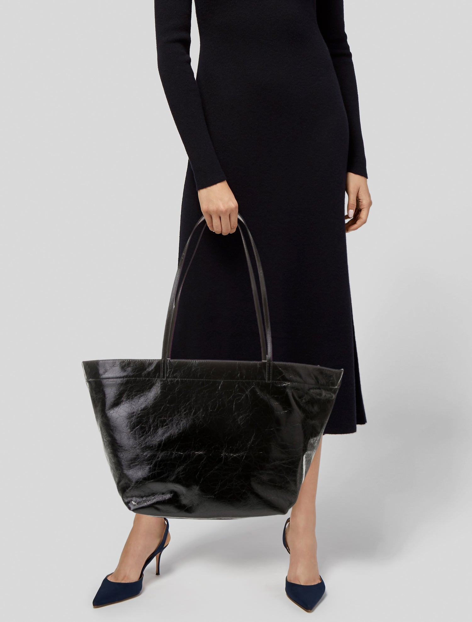 AllSaints Patent Leather Tote w/ Tags