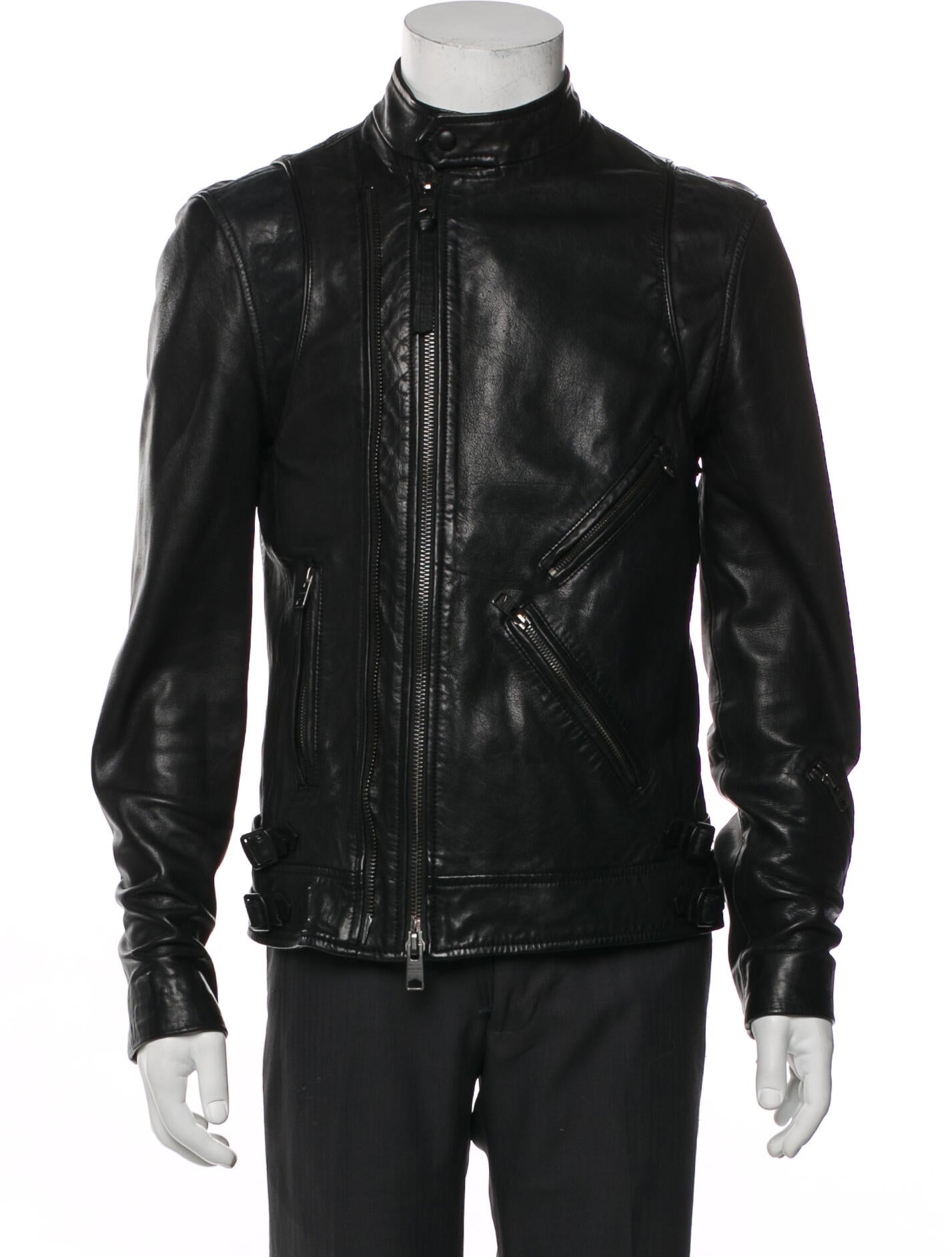 AllSaints Lamb Leather Moto Jacket