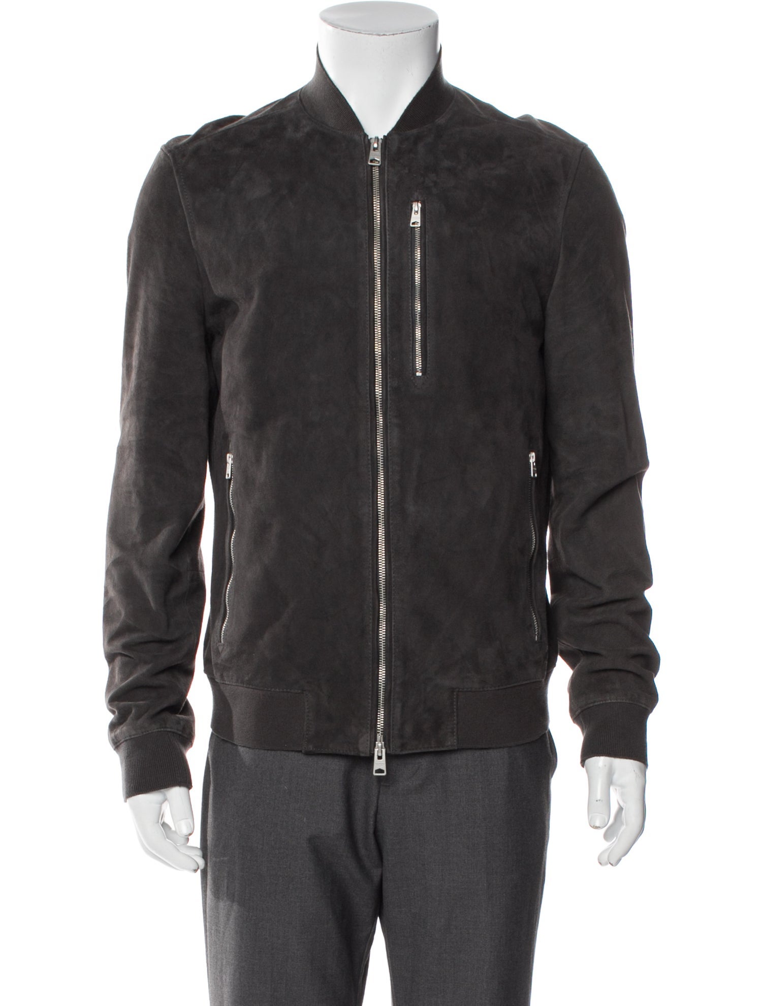 AllSaints Suede Bomber Jacket