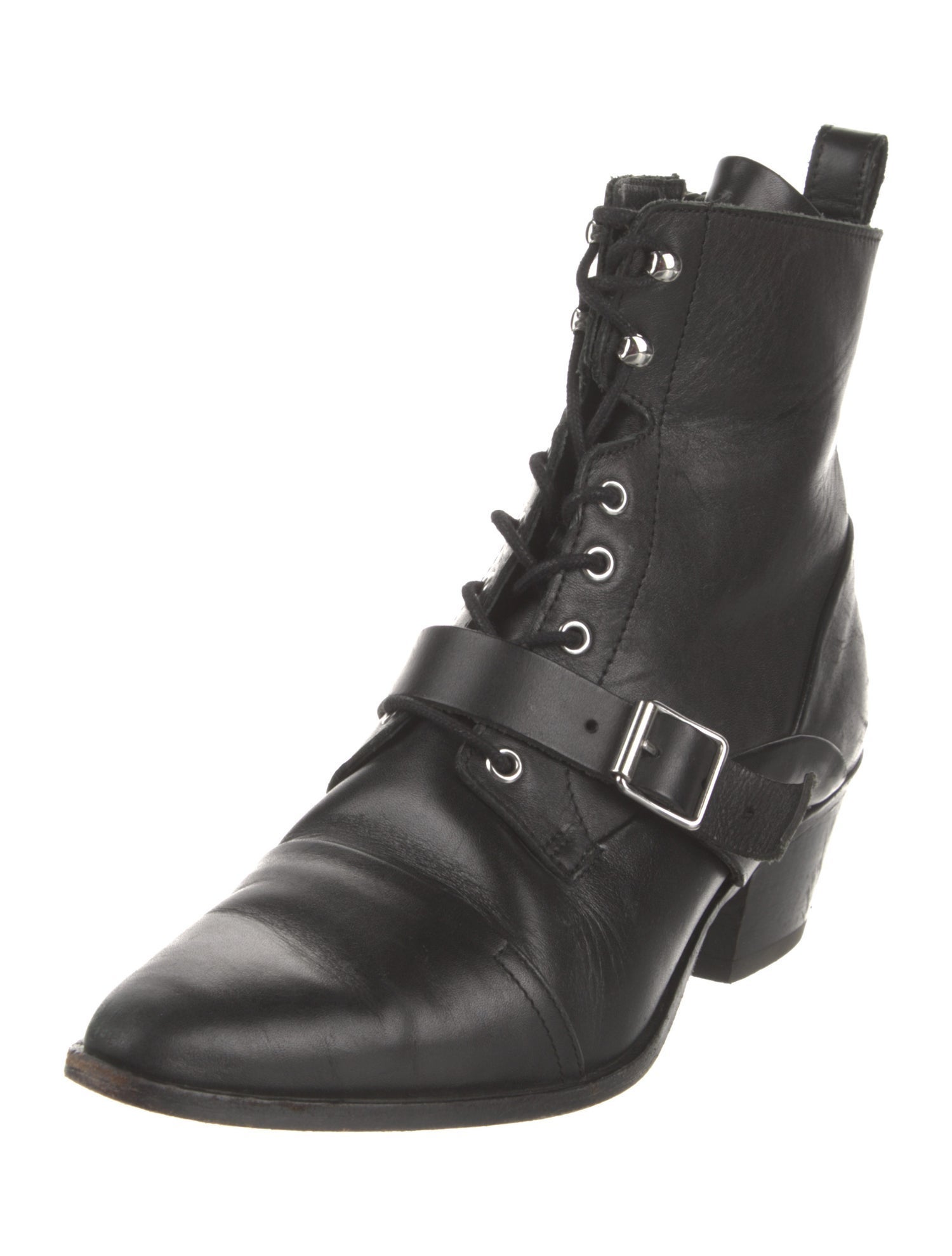AllSaints Leather Combat Boots