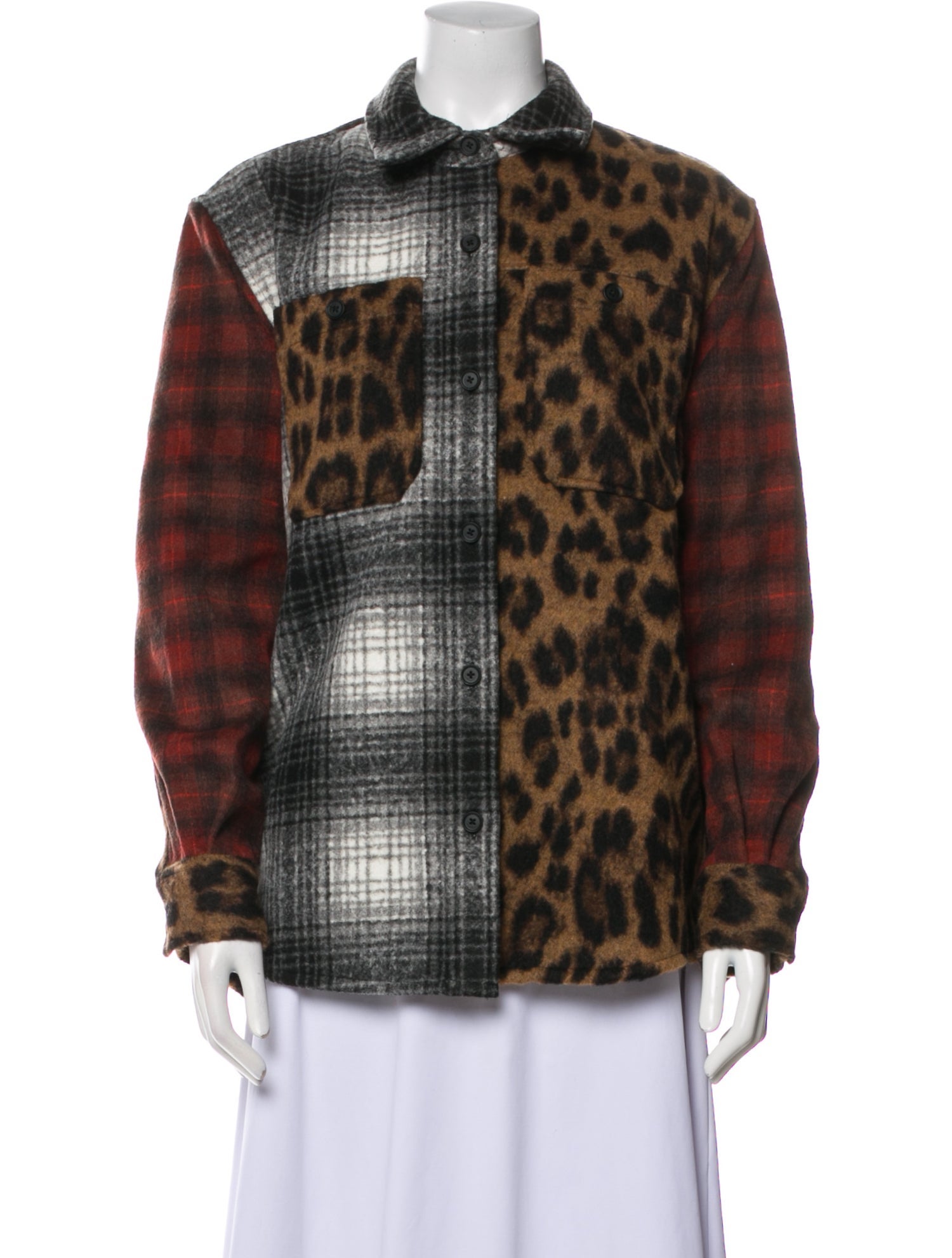 AllSaints Plaid Print Jacket