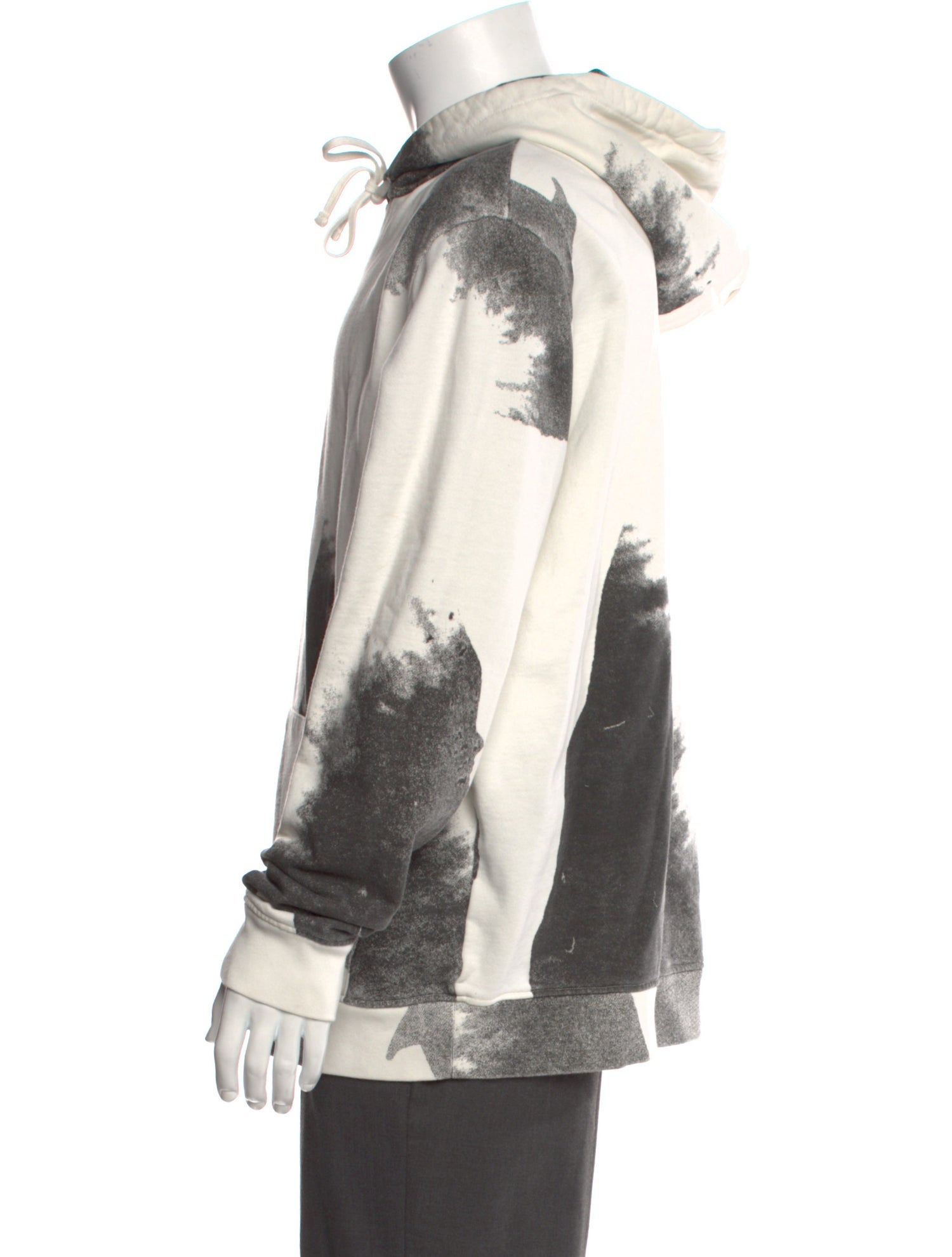 AllSaints Graphic Print Crew Neck Hoodie