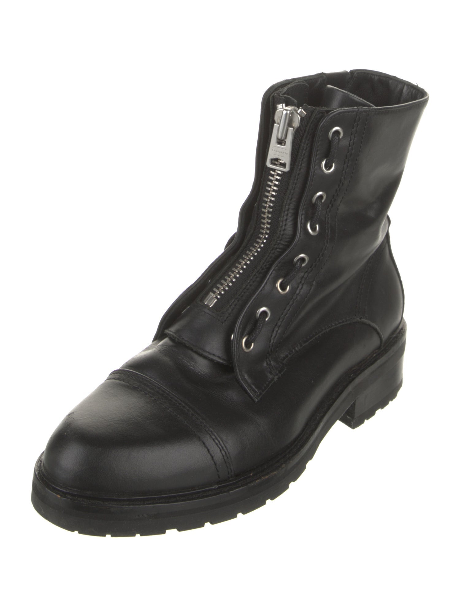 AllSaints Leather Combat Boots