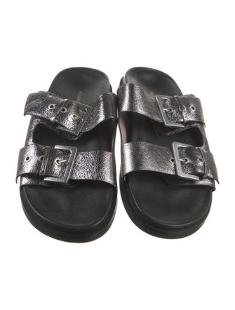 AllSaints Leather Slides