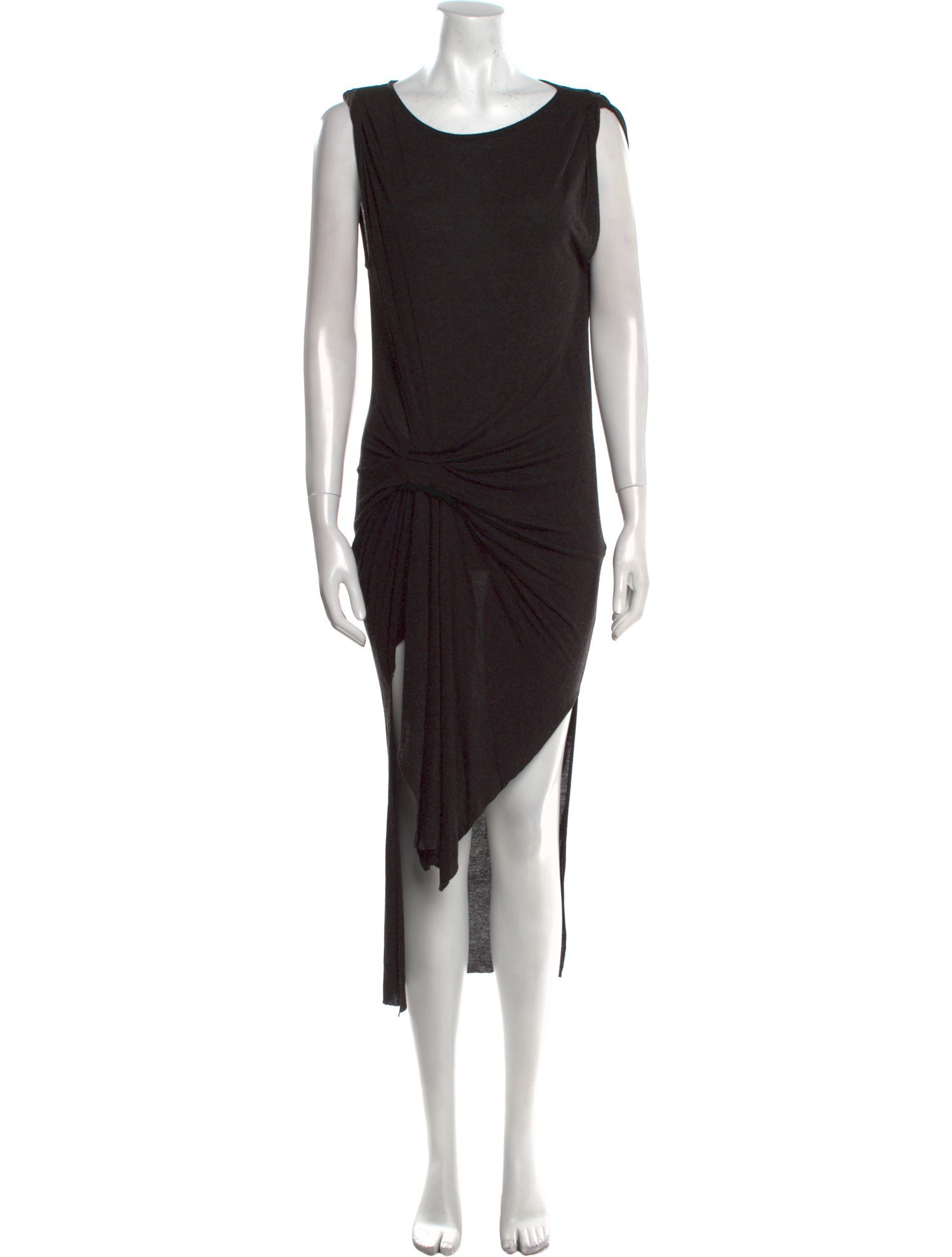 AllSaints Scoop Neck Midi Length Dress