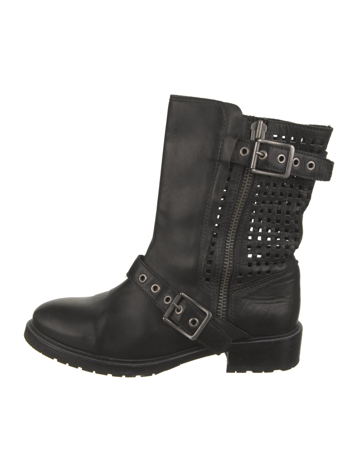 AllSaints Leather Moto Boots