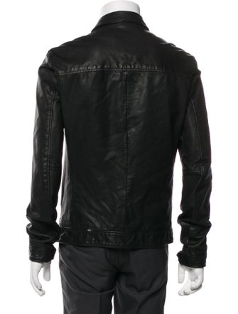 AllSaints Goat Leather Moto Jacket