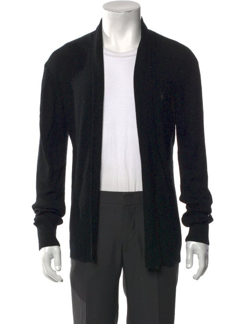 AllSaints Merino Wool Open Front Cardigan
