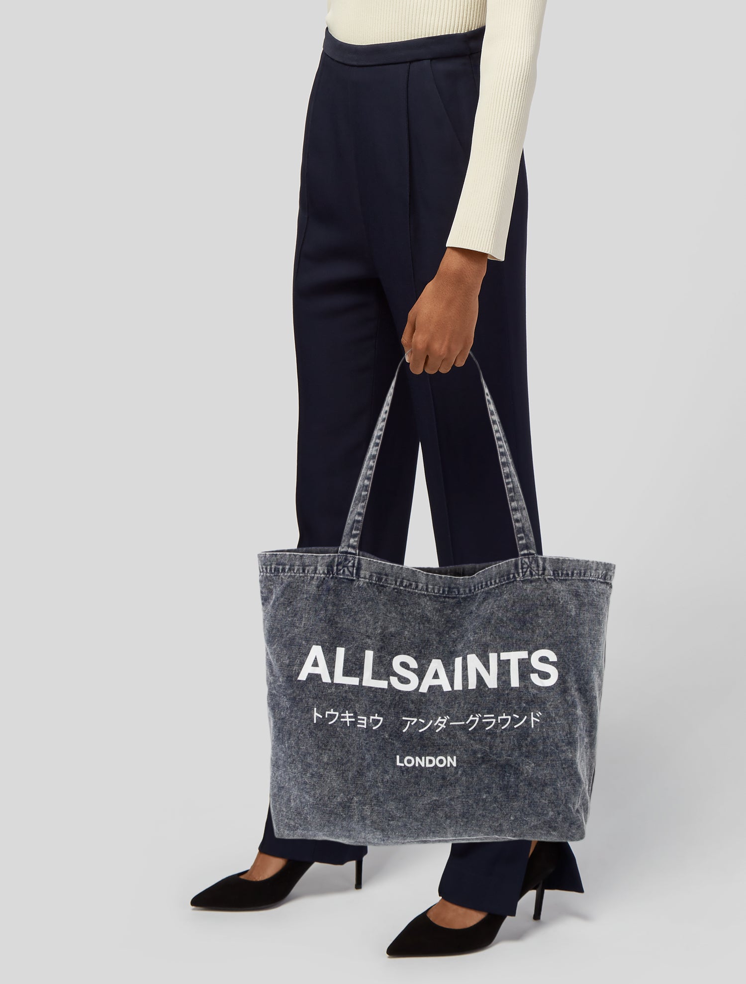 AllSaints Denim Tote