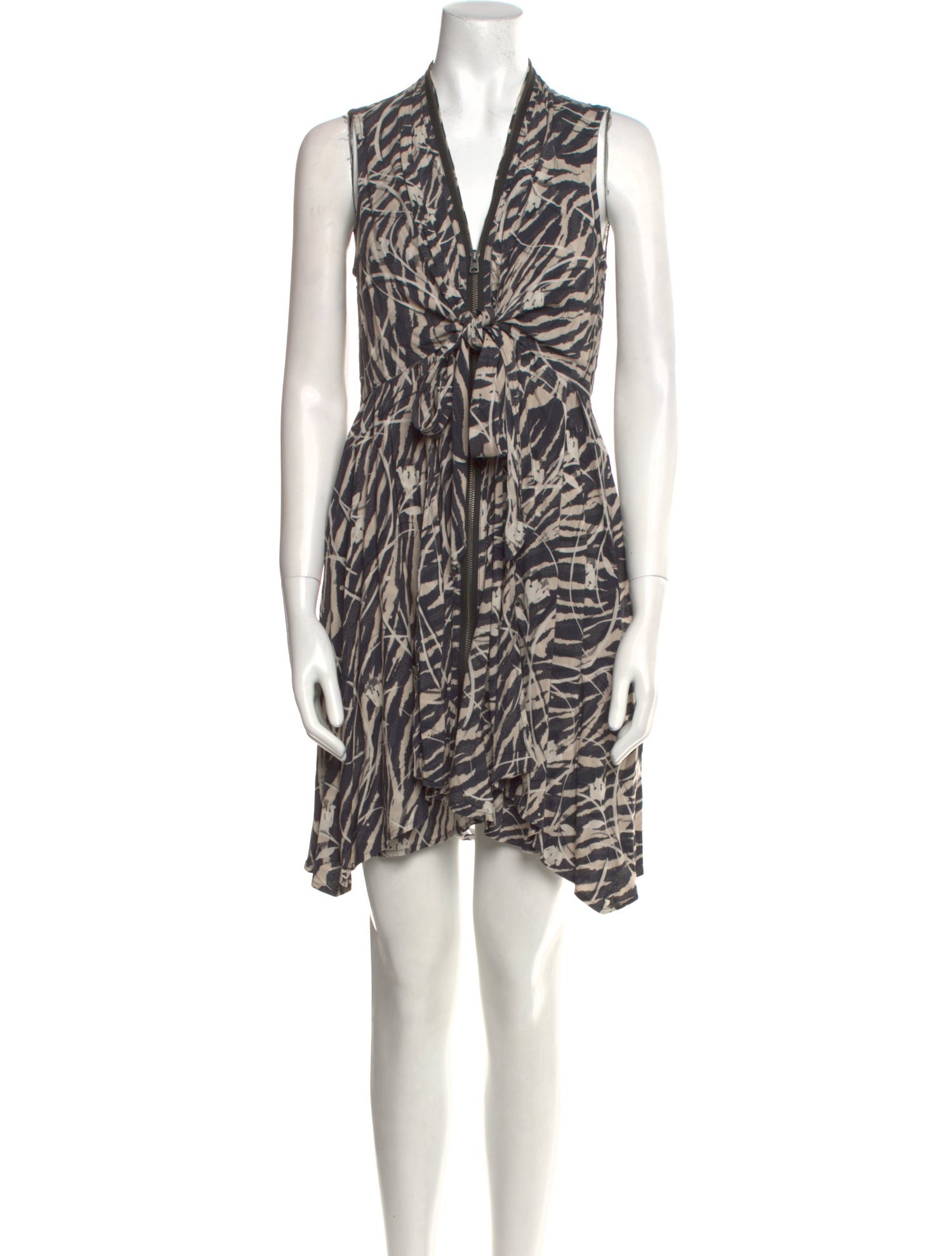 AllSaints Printed Mini Dress